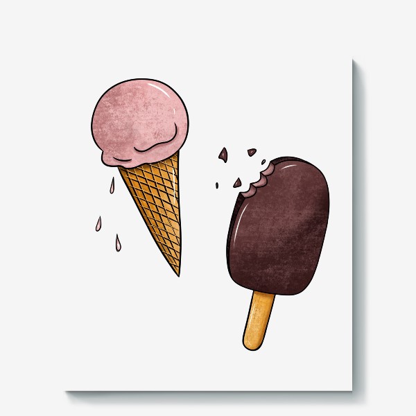 Холст &laquo;Мороженое &raquo;