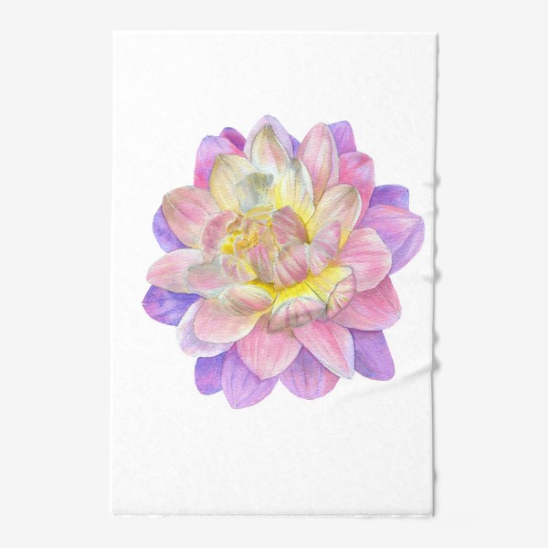 Полотенце «Цветы Фиолетовая Хризантема Подарок»