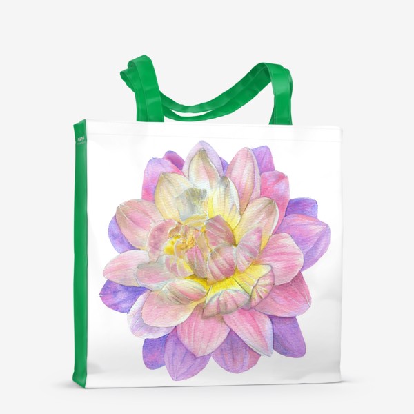 Сумка-шоппер «Цветы Фиолетовая Хризантема Подарок»
