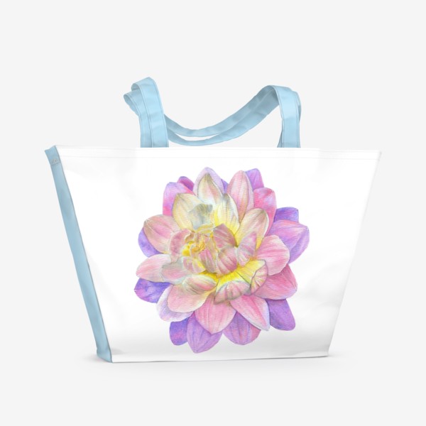 Пляжная сумка «Цветы Фиолетовая Хризантема Подарок»