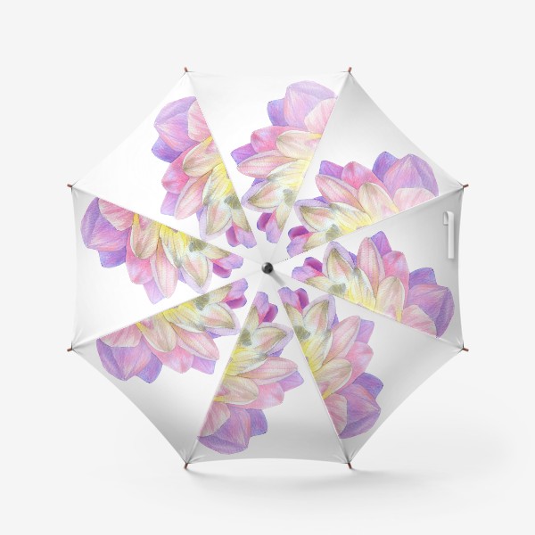 Зонт &laquo;Цветы Фиолетовая Хризантема Подарок&raquo;