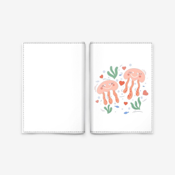Обложка для паспорта &laquo;Мы веселые медузы&raquo;