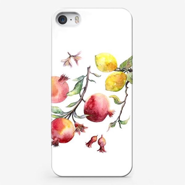 Чехол iPhone «Гранат и лимон »