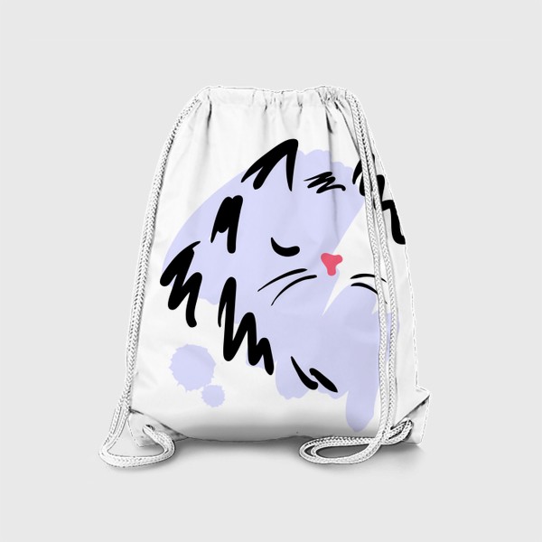 Рюкзак «Котик и фиолетовые кляксы»
