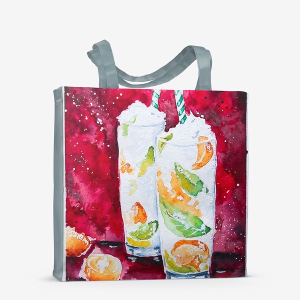 Сумка-шоппер «Коктейль с мандарином и мятой»
