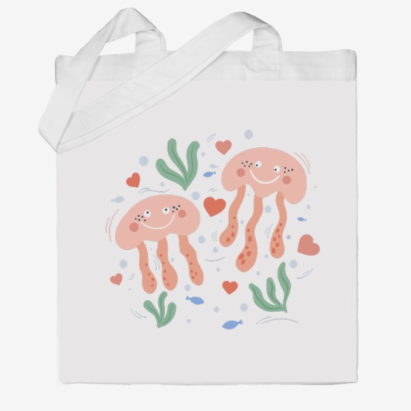 Сумка хб «Мы веселые медузы»