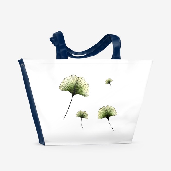 Пляжная сумка «Листья Гинкго в цвете»
