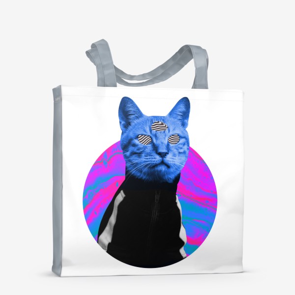 Сумка-шоппер «Психоделический кот»