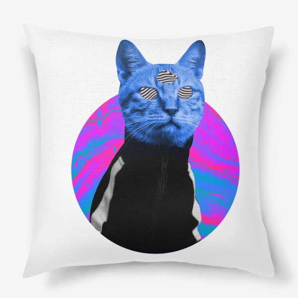 Подушка «Психоделический кот»
