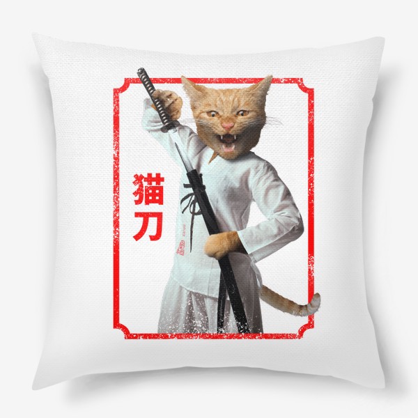 Подушка «Кот Ниндзя Самурай»
