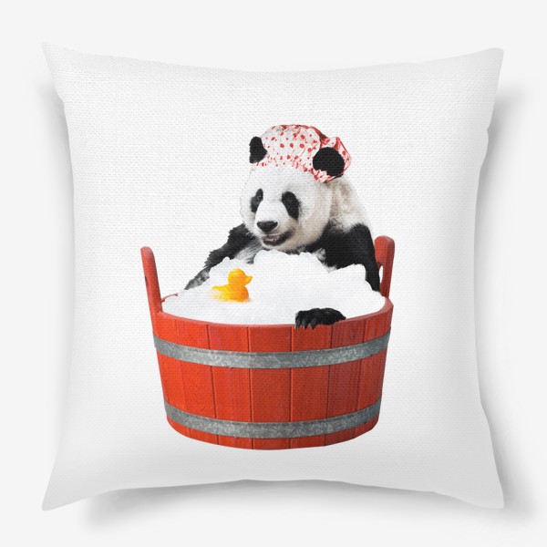 Подушка «Панда в Ванне»