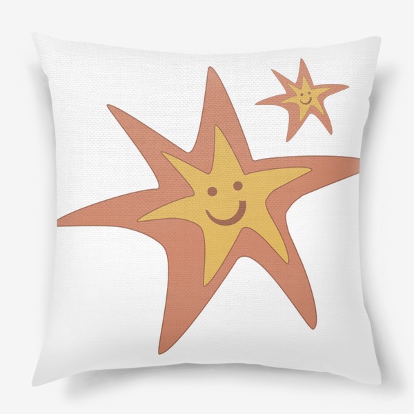 Подушка «Счастливая звезда. Хиппи стиль.»