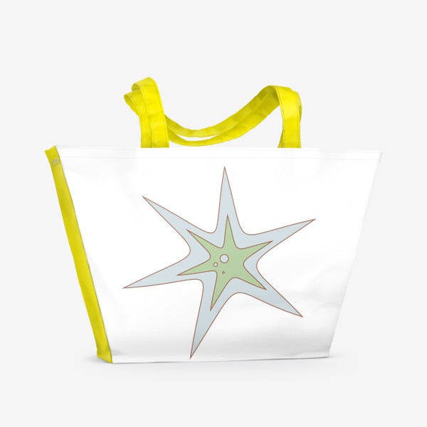 Пляжная сумка «Звезда. Пастельные мягкие цвета. Хиппи стиль.»