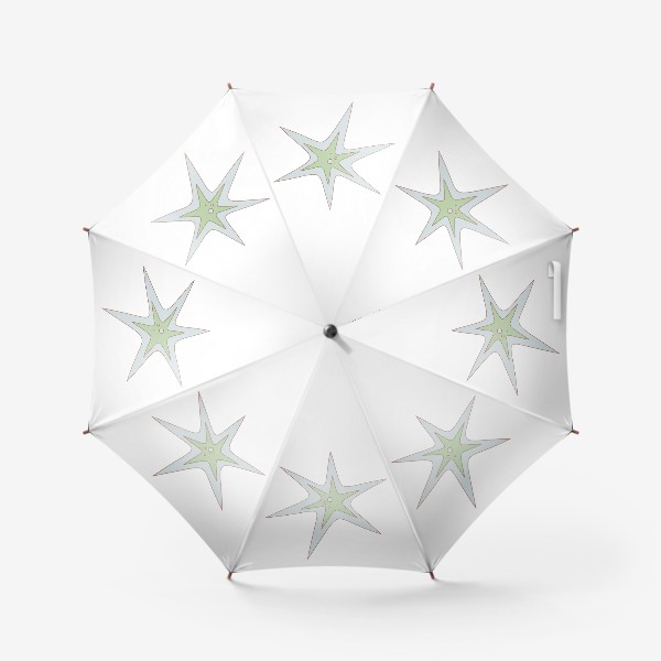 Зонт «Звезда. Пастельные мягкие цвета. Хиппи стиль.»