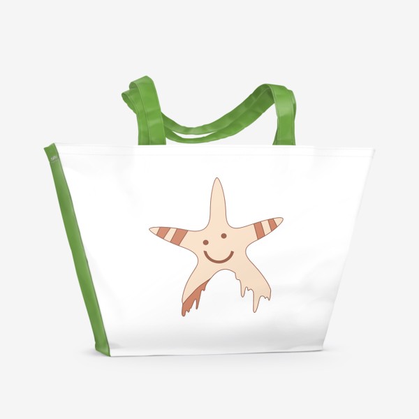Пляжная сумка «Хиппи счастливая звезда. »