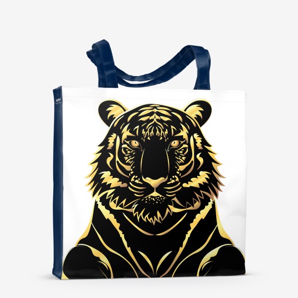 Сумка-шоппер «Черно золотой тигр»