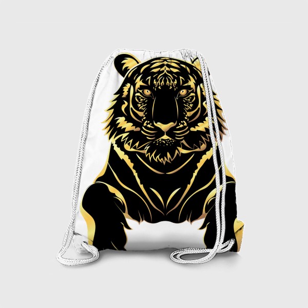 Рюкзак «Черно золотой тигр»