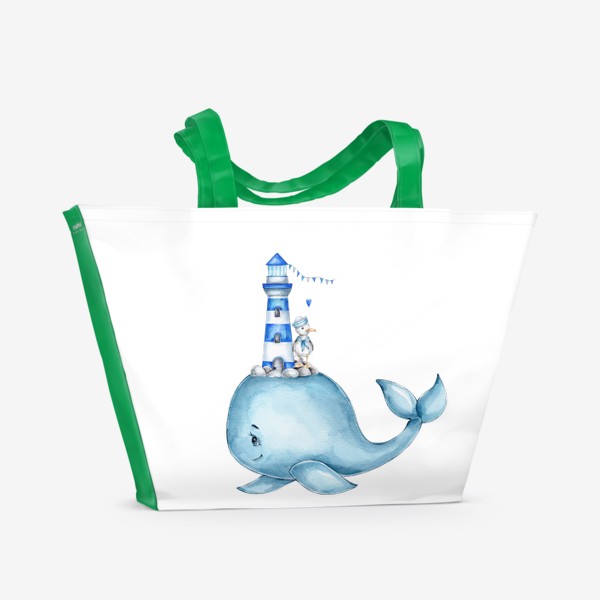 Пляжная сумка «Волшебный кит»
