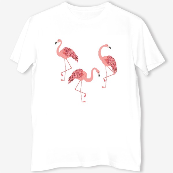 Футболка «Розовые фламинго»