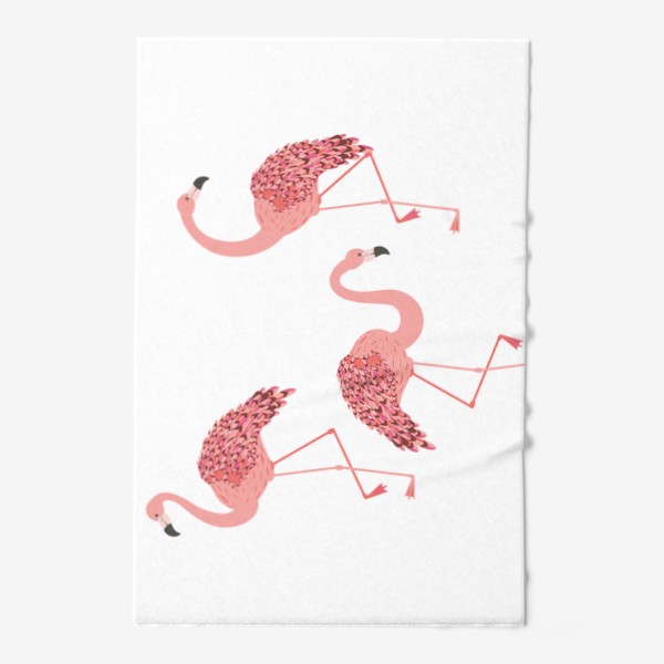 Полотенце «Розовые фламинго»