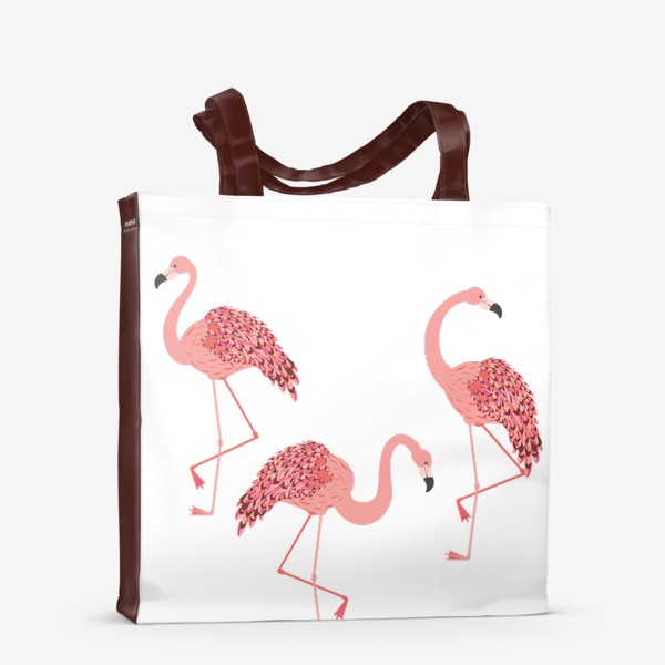 Сумка-шоппер «Розовые фламинго»