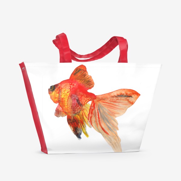 Пляжная сумка &laquo;Красная рыбка&raquo;
