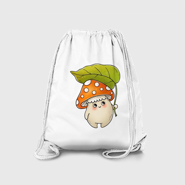 Рюкзак «Милый мухомор с листочком»