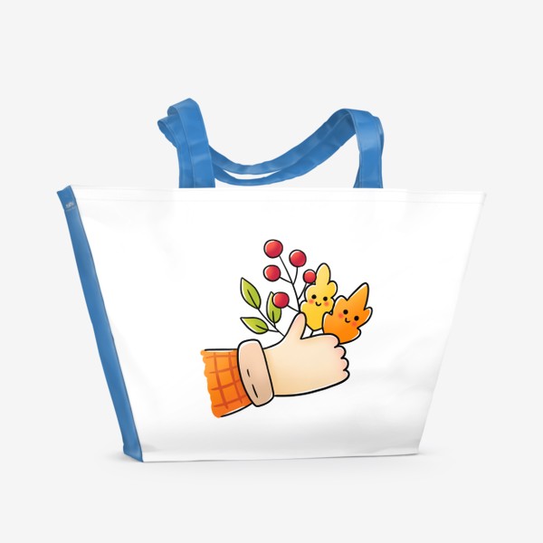 Пляжная сумка «Осень в руке»