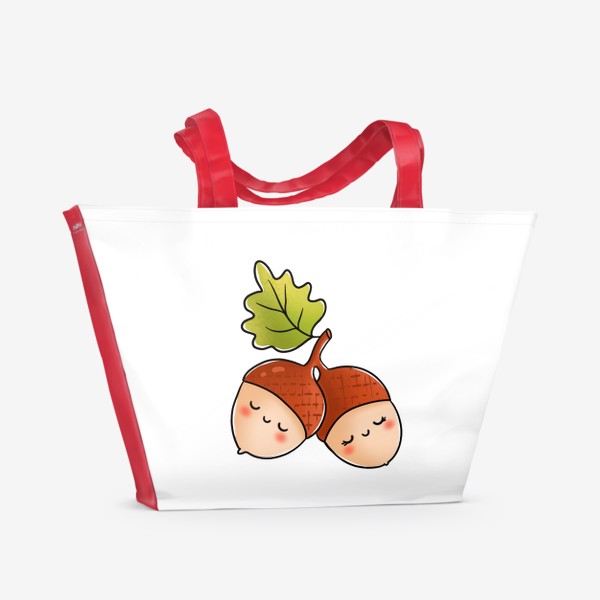 Пляжная сумка «Милые желуди»