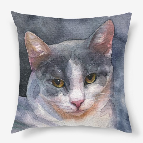 Подушка «Серая кошка»