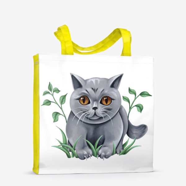 Сумка-шоппер «Британский серый кот»