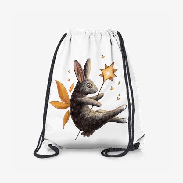 Рюкзак «Символ нового 2023 года Черный Кролик»