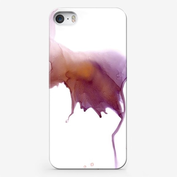 Чехол iPhone «lilac cloud with long tentacles - Полупрозрачное сиреневое облако с длинными щупальцами и теплым оранжевым светом внутри»