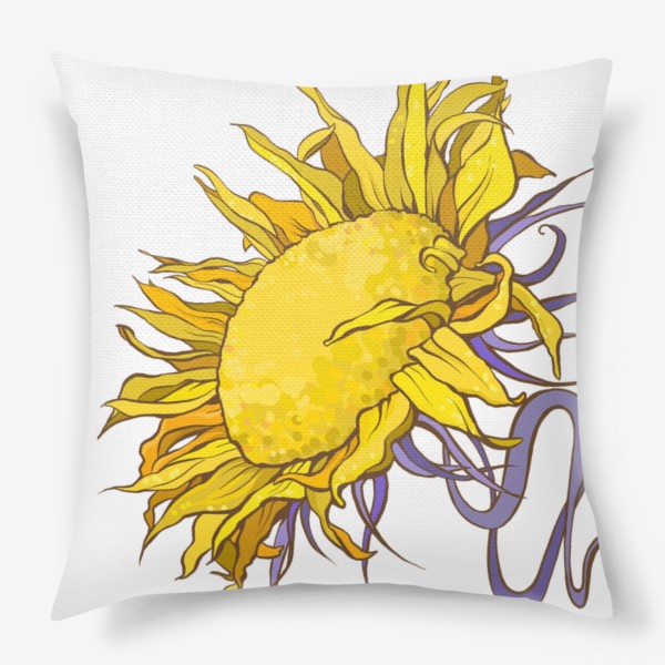 Подушка «Желтый цветок»