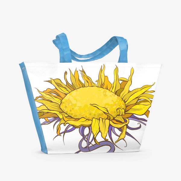 Пляжная сумка &laquo;Желтый цветок&raquo;