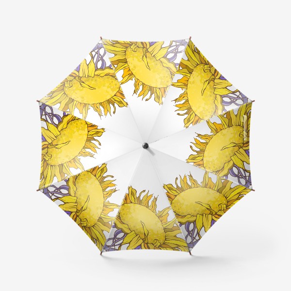 Зонт &laquo;Желтый цветок&raquo;