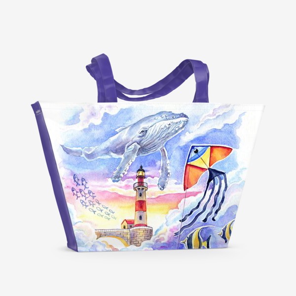 Пляжная сумка «Отпусти мечты полетать»
