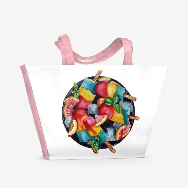 Пляжная сумка «фруктовый лед»