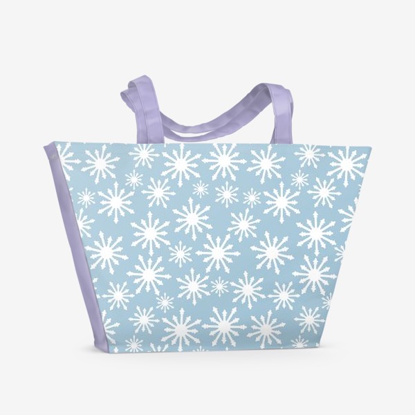 Пляжная сумка «Снежинки»