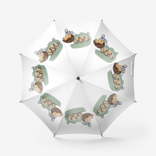 Зонт «Мама ежиха с детьми»