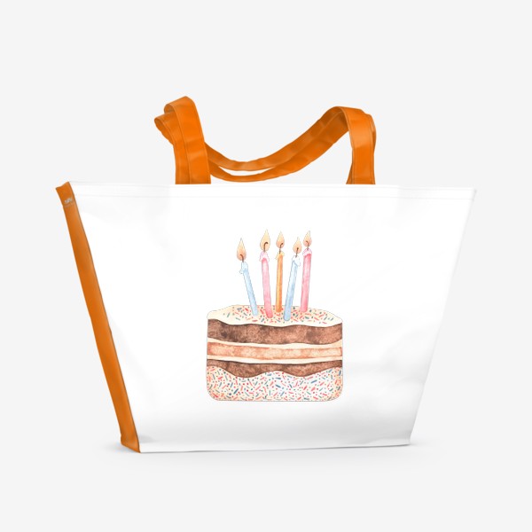 Пляжная сумка «С днём рождения!»
