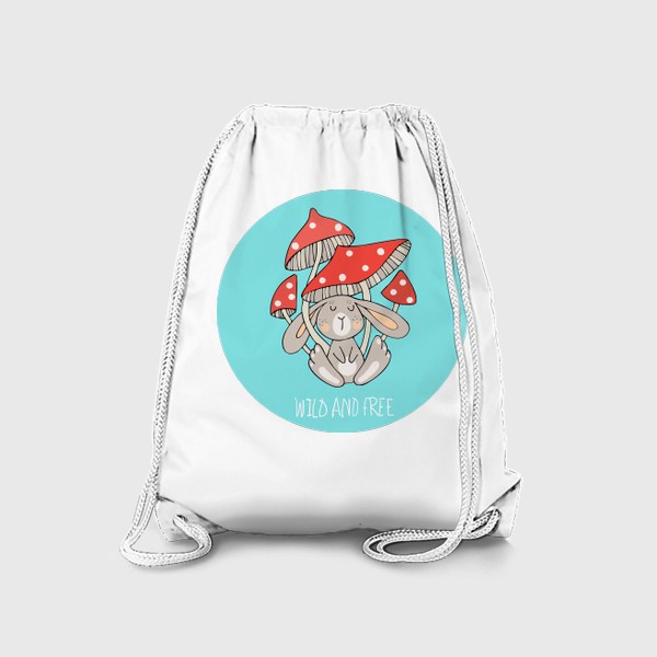 Рюкзак «Зайчики и грибочки»