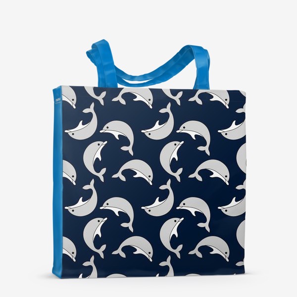 Сумка-шоппер «Веселые дельфины»