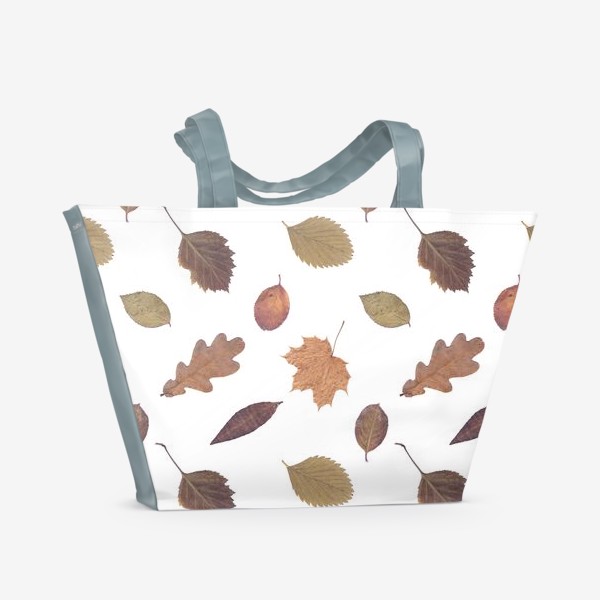 Пляжная сумка &laquo;Осень. Осенние листья. Паттерн&raquo;
