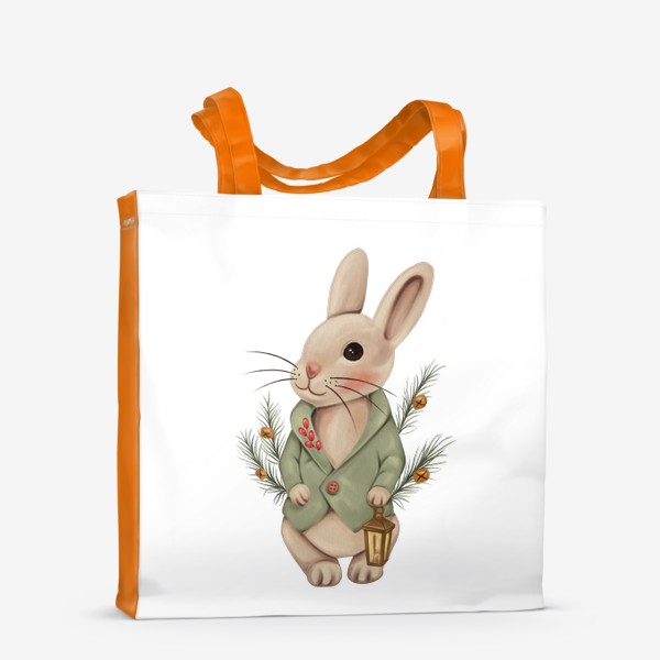Сумка-шоппер «Кролик с фонариком»