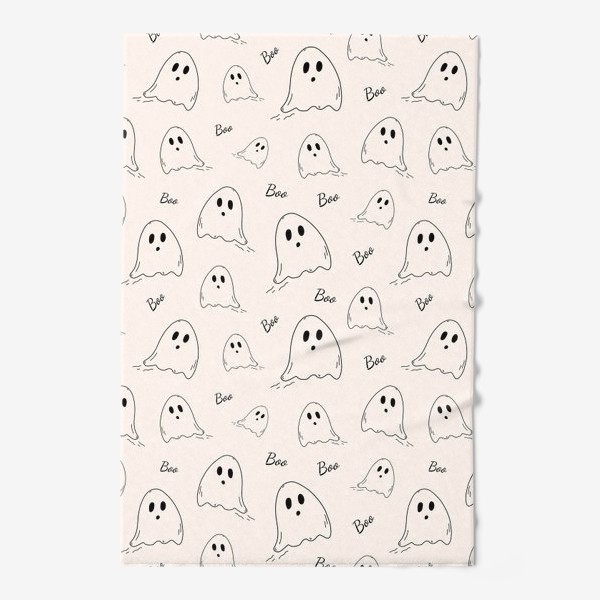 Полотенце «Паттерн с хэллоуинскими призраками»