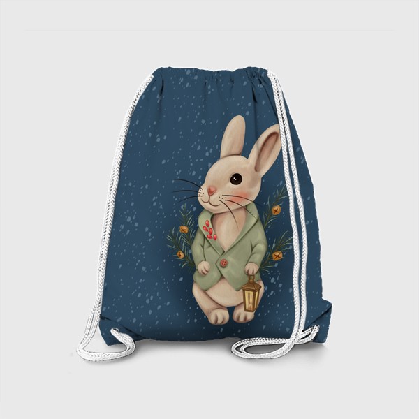 Рюкзак «Милый кролик с фонариком»