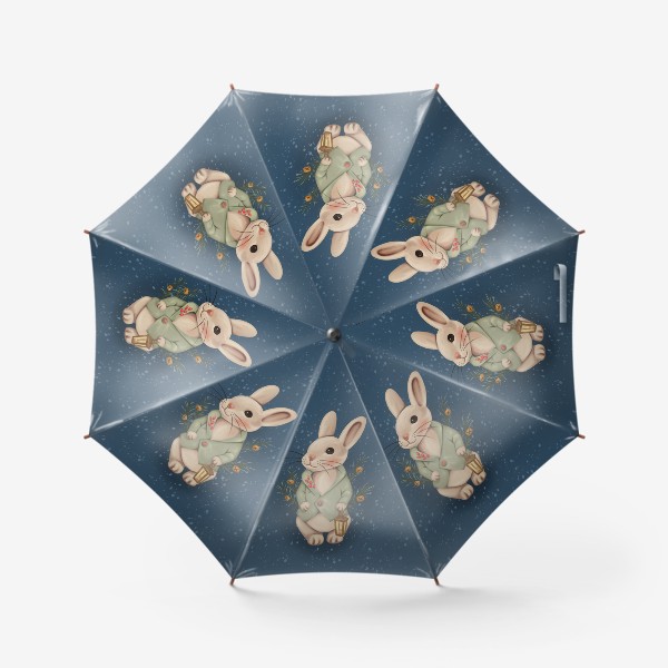 Зонт «Милый кролик с фонариком»