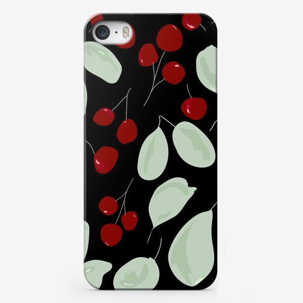 Чехол iPhone «ягоды и листья»