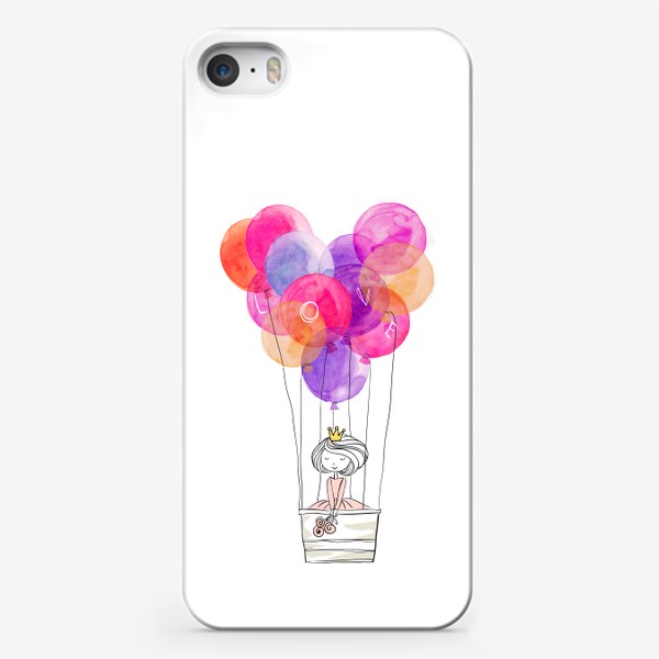 Чехол iPhone «Принцесса на воздушном шаре»